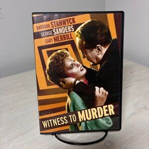 Witness To Murder Film Noir DVD Kino Lorber Studio Classics Barbara Stanwyck